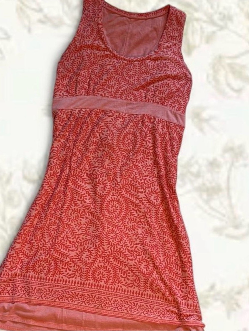 Athleta Vyasa Dress - Coral, Multilayered, Sleeveless